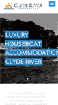Mobile Screenshot of clyderiverhouseboats.com.au