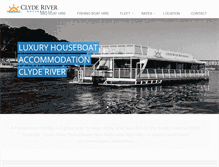 Tablet Screenshot of clyderiverhouseboats.com.au